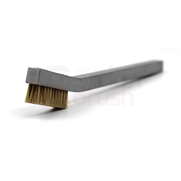 Gordon Brush 3 x 11 Row Horsehair and Aluminum Handle Hand-Laced Brush 33HHA